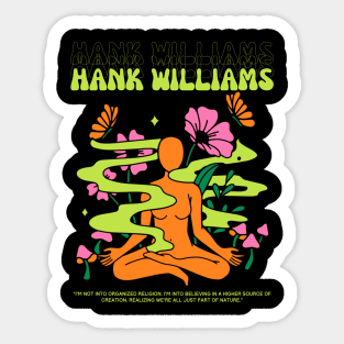 Hank Williams // Yoga Sticker